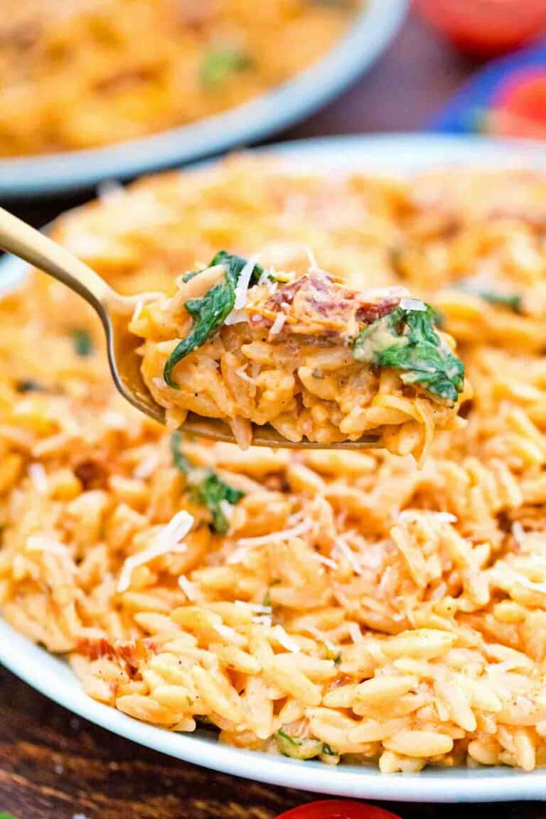 One Pan Creamy Tuscan Orzo Recipe Sweet And Savory Meals