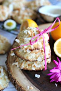Meyer Lemon Coconut Cookies