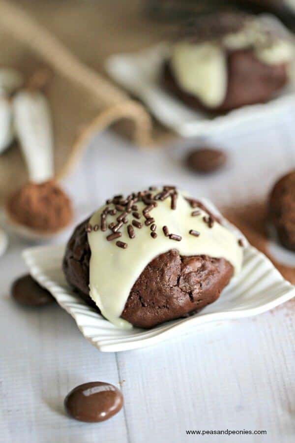 Chocolate Truffle Cookies with Sea Salt