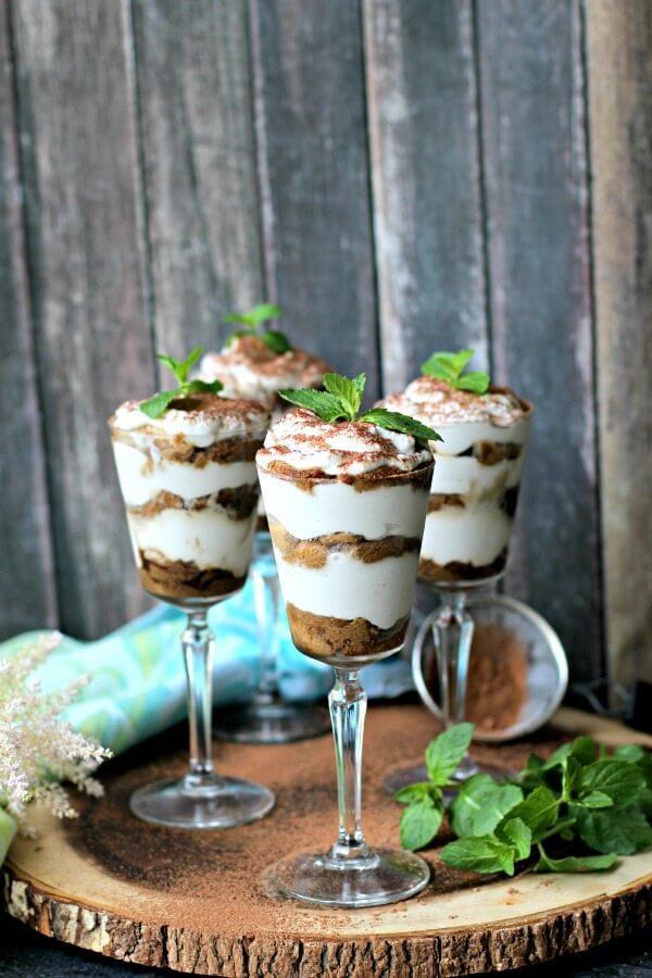 Coconut Cream Tiramisu Trifles