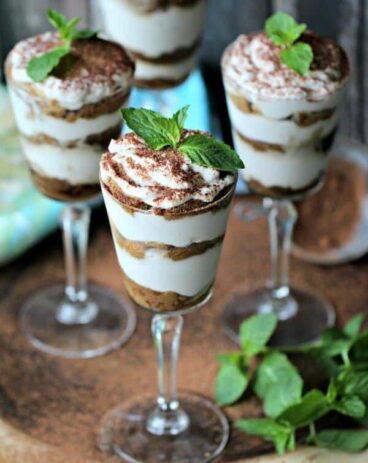 Coconut Cream Tiramisu Trifles