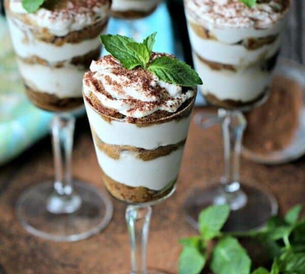 Coconut Cream Tiramisu Individual Trifles are healthier version of the Tiramisu Cake. These are dairy free, made with honey, and are the perfect summer dessert.