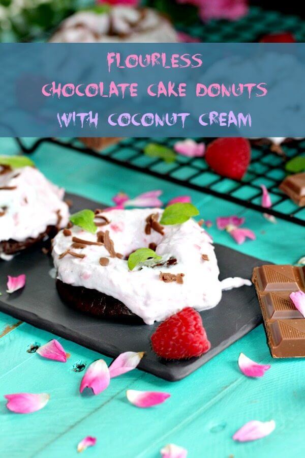 Flourless Chocolate Cake Baked Donuts