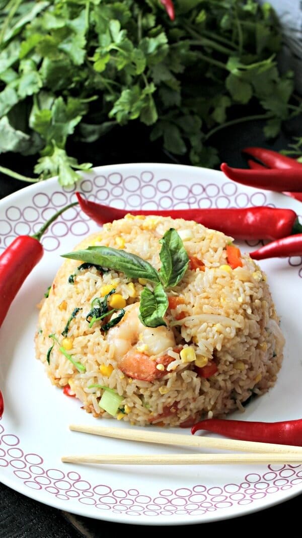Thai Fried Rice with Shrimp - Sweet and Savory Meals