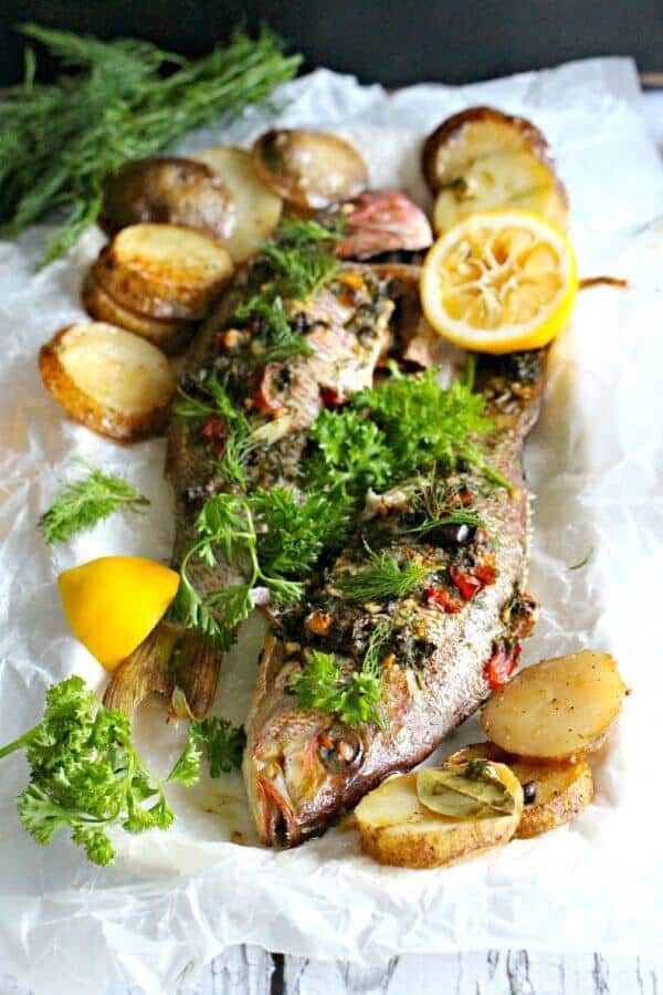 Red Snapper with Sour Cream Dill Sauce - Farm to Jar