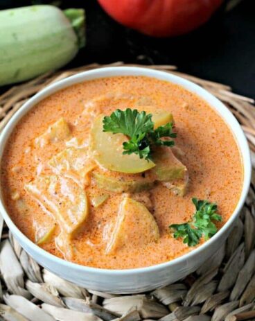 Easy Zucchini Tomato Soup Recipe