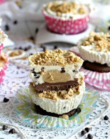 No Bake Peanut Butter Cookie Dough Cups are easy to make and full of peanut butter flavor.