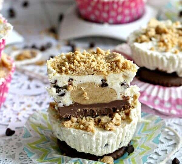 No Bake Peanut Butter Cookie Dough Cups are easy to make and full of peanut butter flavor.