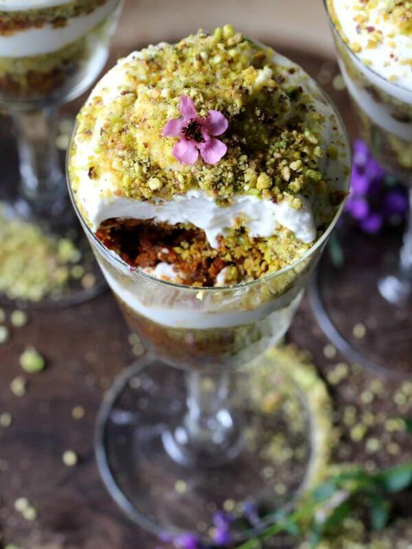 Vegan Carrot Halwa Pistachio Trifle - S&SM