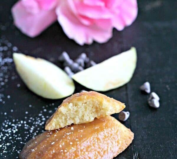 Salted Caramel Apple Madeleines