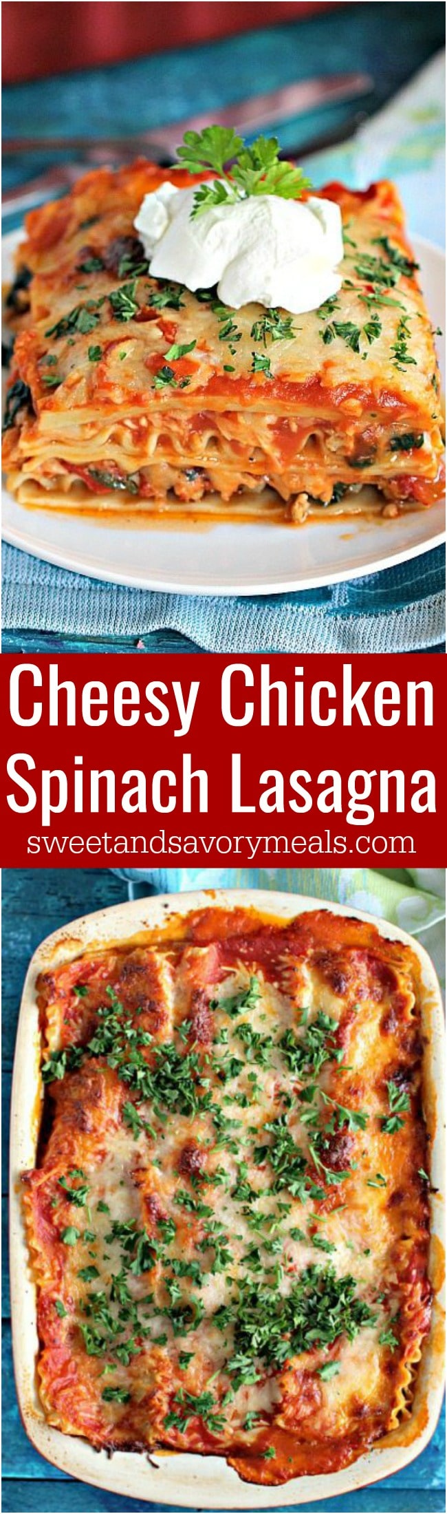 Best Chicken Spinach Lasagna Sweet and Savory Meals