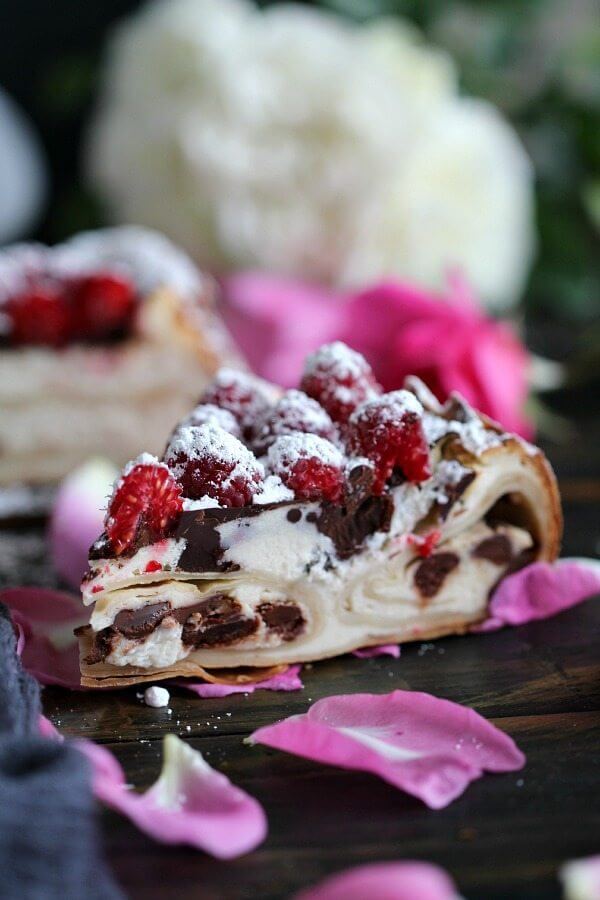 Crepe Stuffed New York Cheesecake