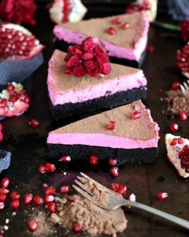 Pomegranate Mousse Brownies