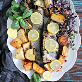 Oven Roasted Whole Branzino