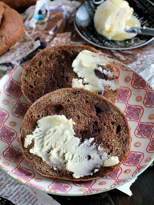  Bagels de Chocolate con Chispas de Chocolate