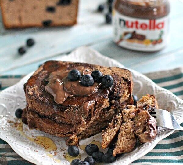 Chocolate Blueberry Bread & French Toast