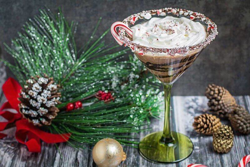 Candy Cane Martini, Holiday Cocktail