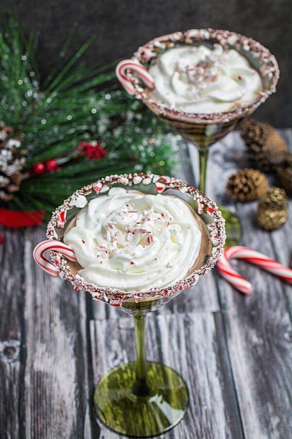 Candy Cane Chocolate Martini