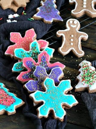 Neon Chocolate Sugar Cookies