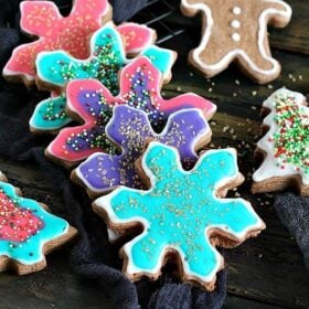 Neon Chocolate Sugar Cookies