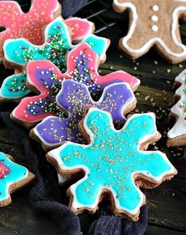 Neon Chocolate Sugar Cookies