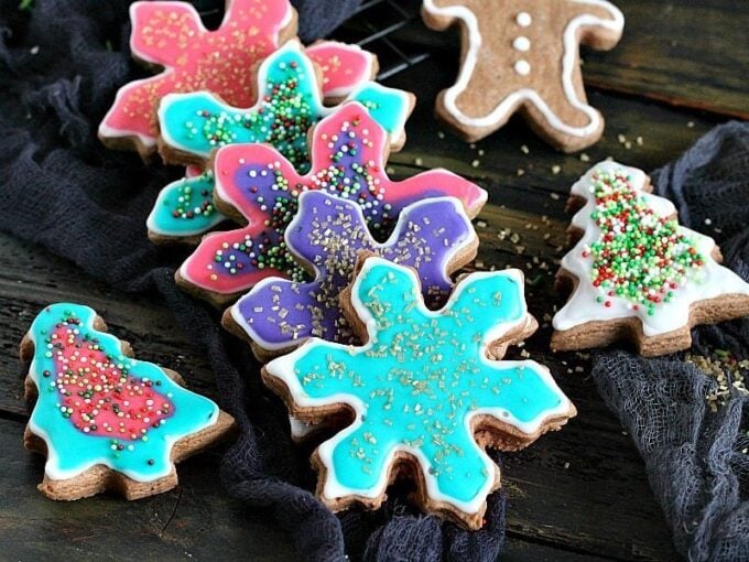 Best christmas cookies: Neon Chocolate Sugar Cookies