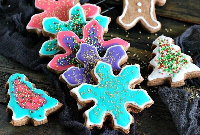 Neon Chocolate Sugar Cookies