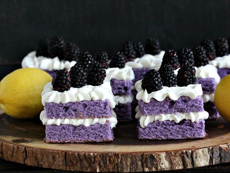 Purple Cake with Lemon Buttercream