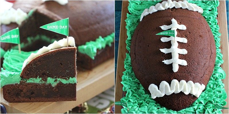 Football Themed Birthday Cake