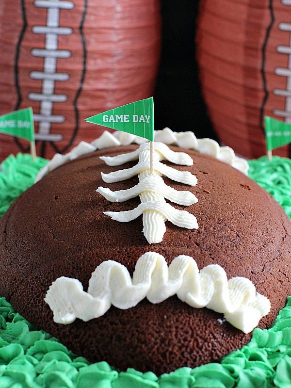 Easy to Make Chocolate Football Cake recipe