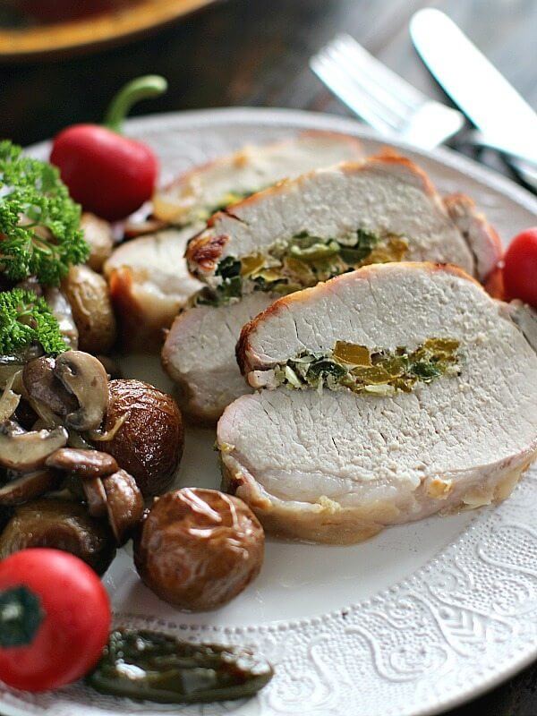 Garlic Jalapeno Stuffed Pork Loin