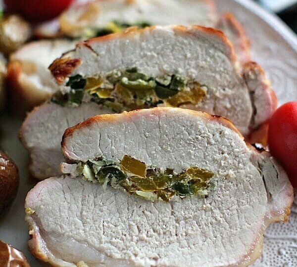 Garlic Jalapeno Stuffed Pork Loin