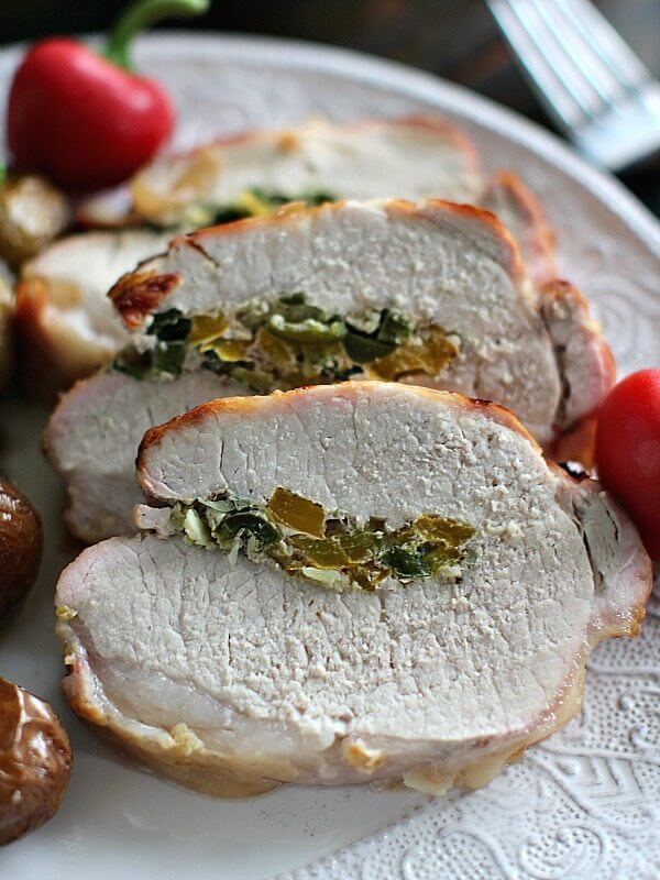 Garlic Jalapeno Stuffed Pork Loin