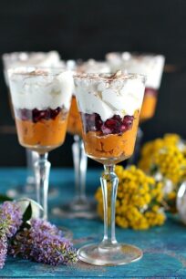 Healthy Roasted Butternut Squash Trifle is light and creamy while still on the healthy side. The Trifle is gluten free and loaded with beautiful flavors and textures.