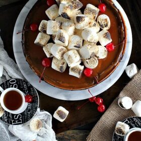 toasted marshmallow chocolate caramel cheesecake 6001
