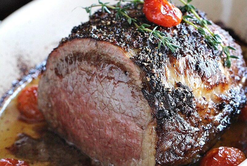 Wine Roasted Beef Tenderloin