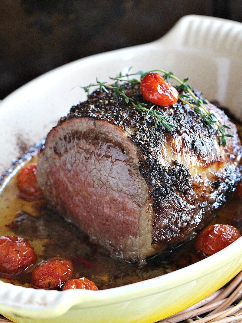 Wine Roasted Beef Tenderloin - Sweet and Savory Meals