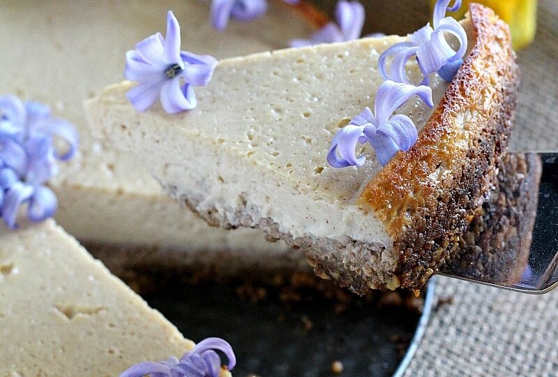 Vegan Lemon Tofu Cheesecake