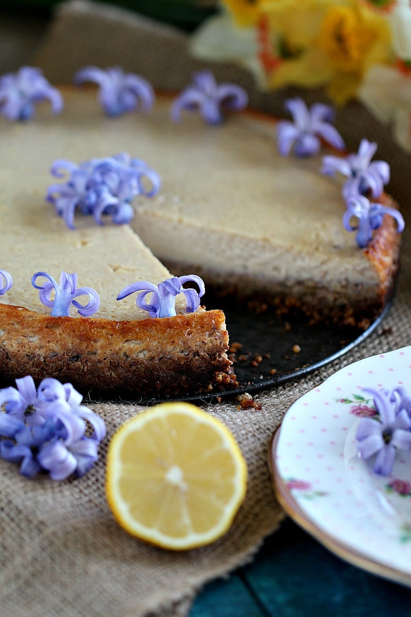 Vegan Lemon Tofu Cheesecake - Sweet and Savory Meals