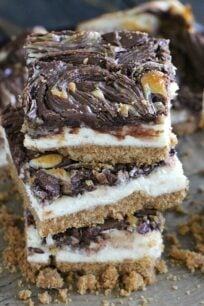 Chocolate Hazelnut Cheesecake Bars