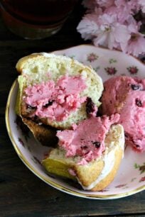 Vanilla Bean Muffins with Cherry Butter