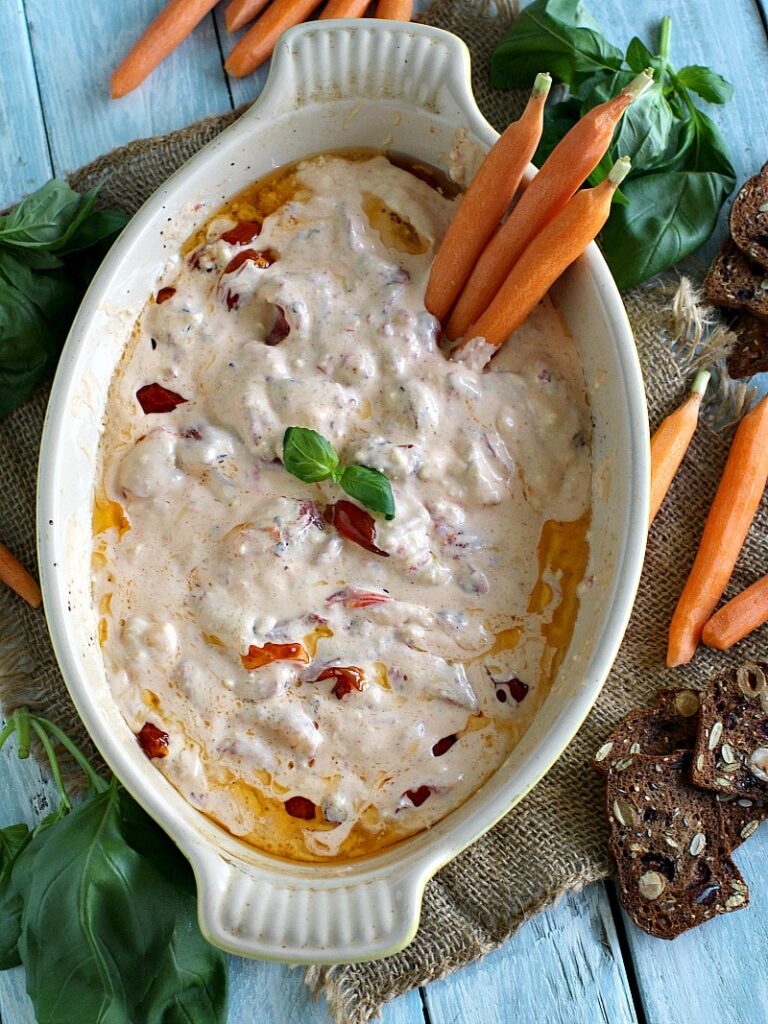 Roasted Red Pepper Tomato Feta Dip 8003