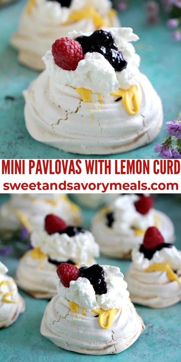 easy mini pavlovas with lemon curs pin
