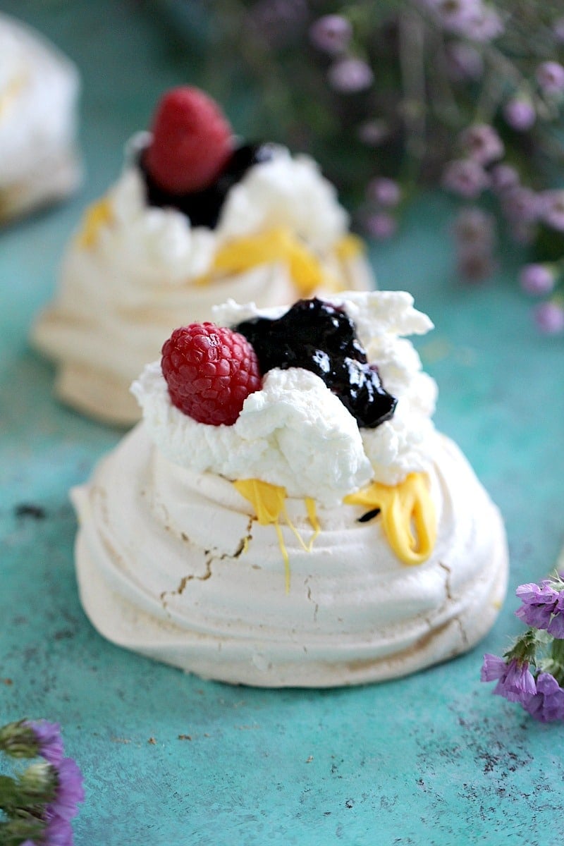 Mini Pavlovas recipe.