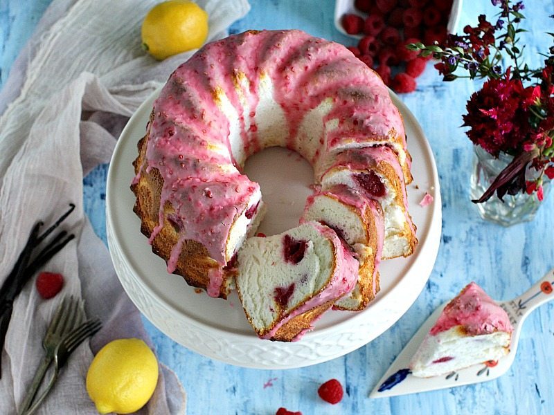 Raspberry Angel Food Cake  Sweet and Savory Meals