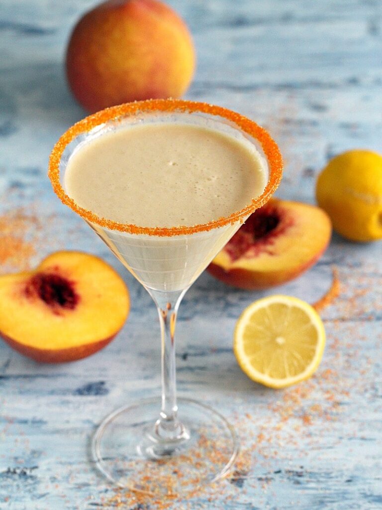 Peaches and Cream Martini