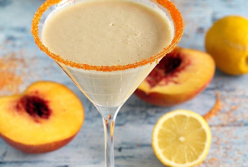 Peaches and Cream Martini