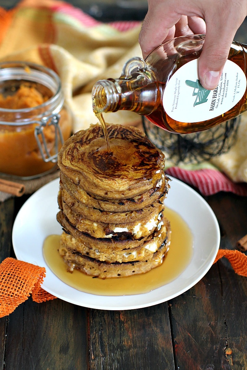 Pumpkin Cheesecake Pancakes