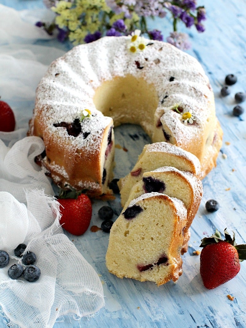 Berry Pound Cake.