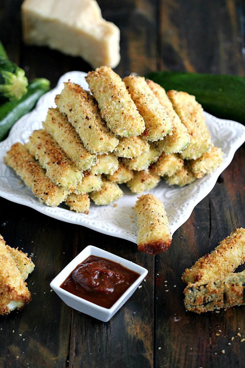 Baked Parmesan Zucchini Fries Video Sweet And Savory Meals